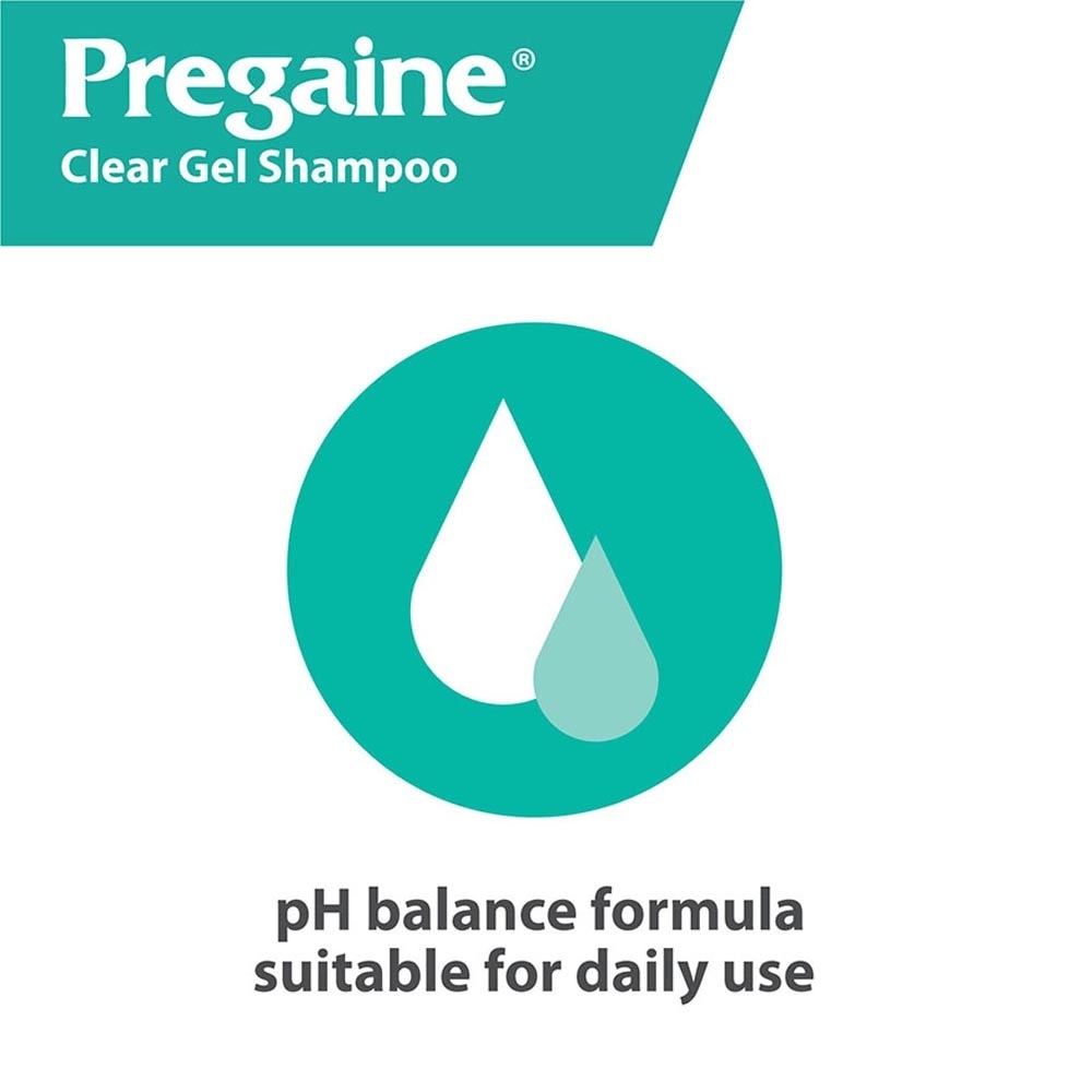 Clear Gel Thinning Hair Care Shampoo Silicon Free (For Normal or Oily Hair + Ideal For Use With Regaine) 400m