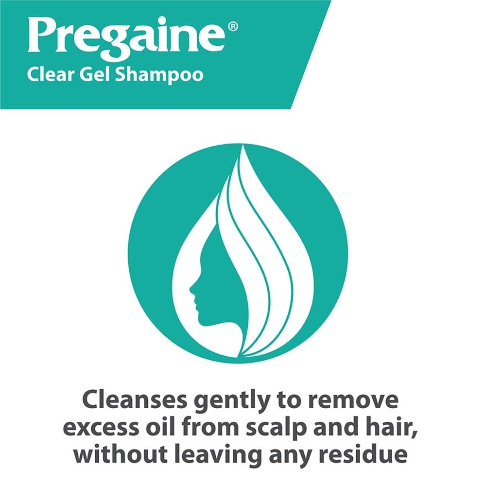 Clear Gel Thinning Hair Care Shampoo Silicon Free (For Normal or Oily Hair + Ideal For Use With Regaine) 400m