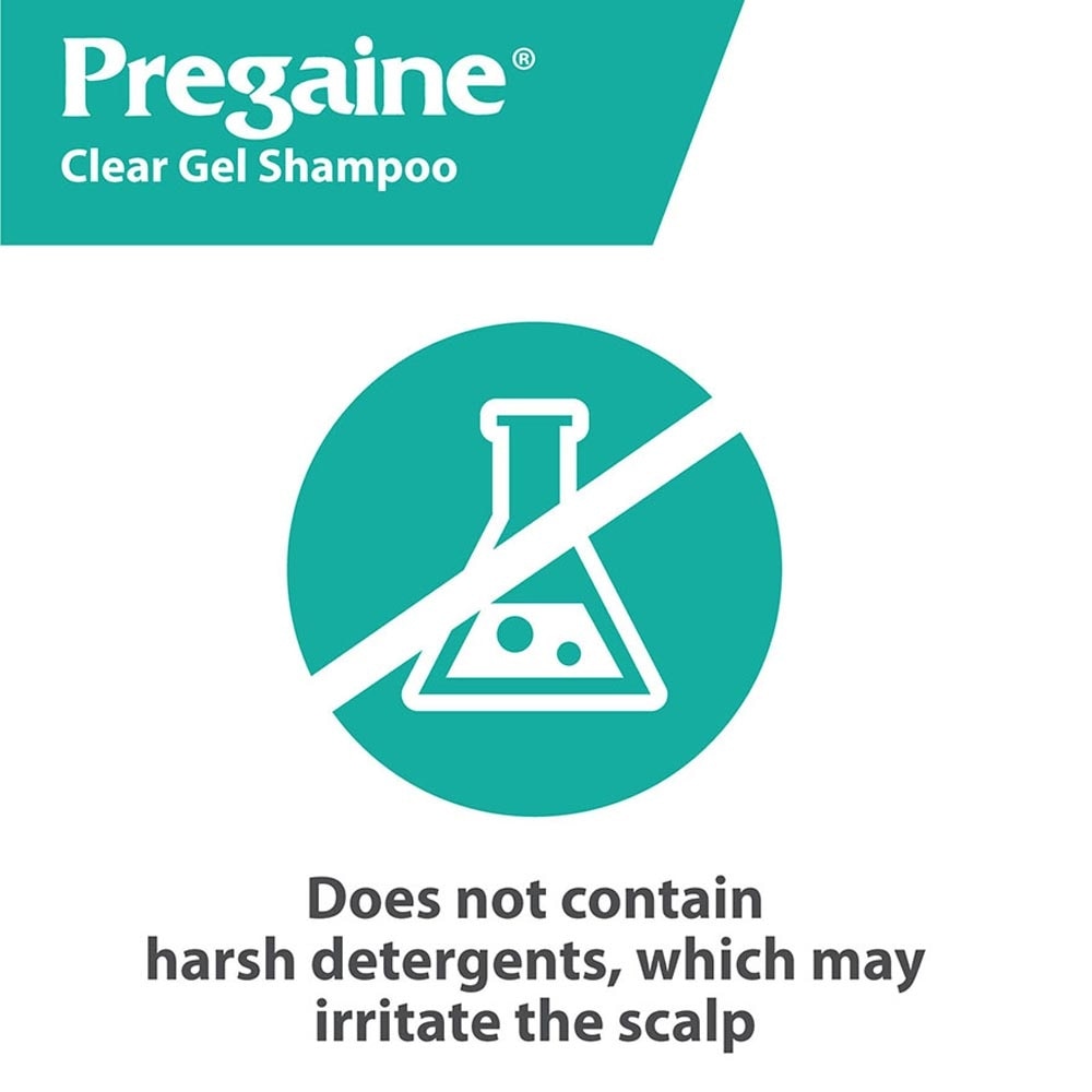 Clear Gel Thinning Hair Care Shampoo Silicon Free (For Normal or Oily Hair + Ideal For Use With Regaine) 400m