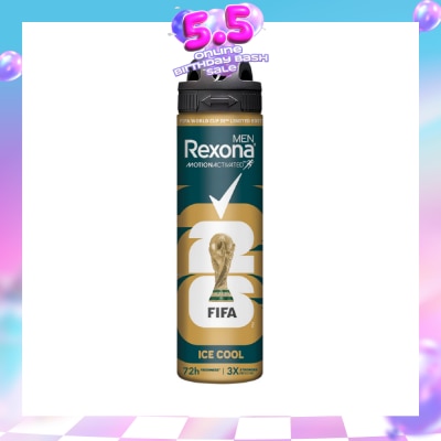 REXONA - Men Motion Activated Ice Cool Antiperspirant Deodorant Spray 135ml