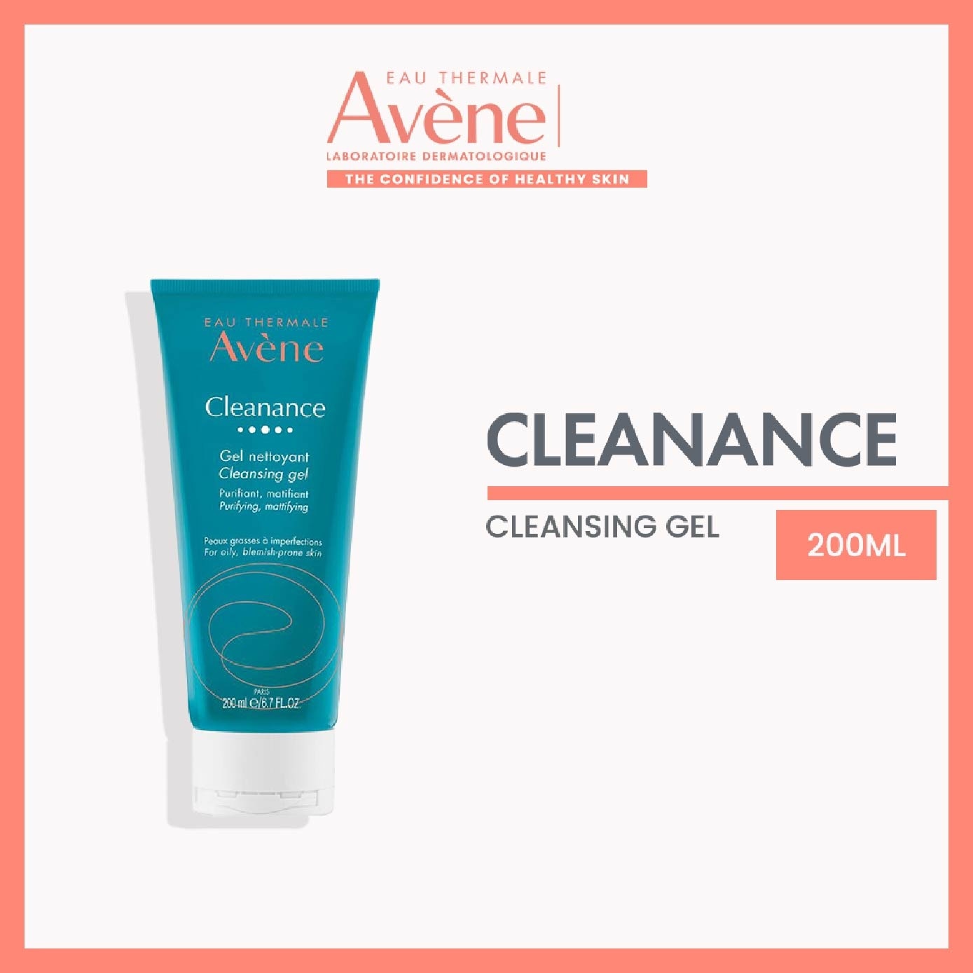 Eau Thermale  Cleanance Soapless Cleanser 200ml