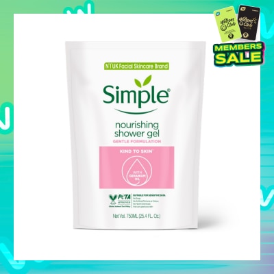 SIMPLE Kind To Skin (Kts) Nourishing Shower Gel Refill 750ml