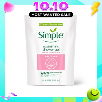 SIMPLE Kind To Skin (Kts) Nourishing Shower Gel Refill 750ml (Expiry: Jul`2027) image