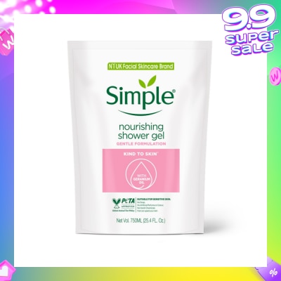 SIMPLE Kind To Skin (Kts) Nourishing Shower Gel Refill 750ml