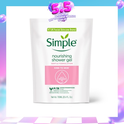 SIMPLE - Kind To Skin (Kts) Nourishing Shower Gel Refill 750ml