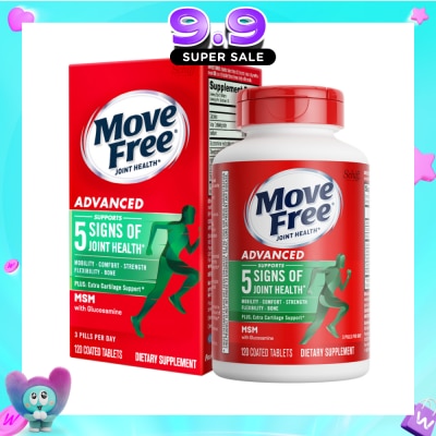 MOVE FREE - Advanced Plus Msm + Glucosamine And Chondroitin 120s image