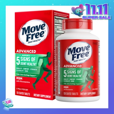 MOVE FREE Advanced Plus Msm + Glucosamine And Chondroitin 120s (Expiry: May`2026)