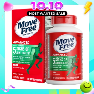 MOVE FREE Advanced Plus Msm + Glucosamine And Chondroitin 120s image