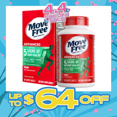 MOVE FREE - Advanced Plus Msm + Glucosamine And Chondroitin 120s