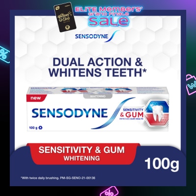 SENSODYNE Sensitive Teeth Oral Care Toothpaste Sensitivity and Gum Whitening (Dental Sensitivity Relief) 100g