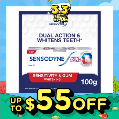 SENSODYNE Sensitive Teeth Oral Care Toothpaste Sensitivity and Gum Whitening (Dental Sensitivity Relief) 100g