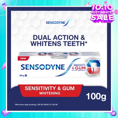 SENSODYNE Sensitive Teeth Oral Care Toothpaste Sensitivity and Gum Whitening (Dental Sensitivity Relief) 100g