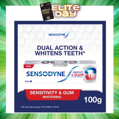 SENSODYNE - Sensitive Teeth Oral Care Toothpaste Sensitivity and Gum Whitening (Dental Sensitivity Relief) 100g