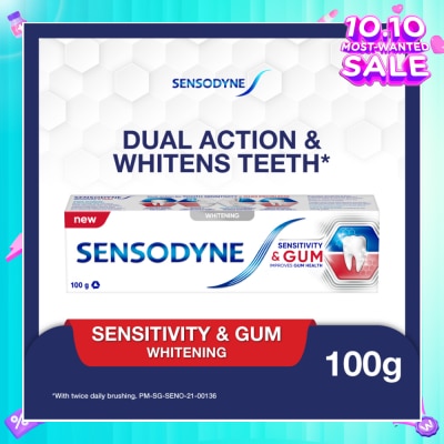 SENSODYNE Sensitive Teeth Oral Care Toothpaste Sensitivity and Gum Whitening (Dental Sensitivity Relief) 100g