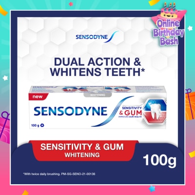 SENSODYNE Sensitive Teeth Oral Care Toothpaste Sensitivity and Gum Whitening (Dental Sensitivity Relief) 100g