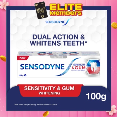 SENSODYNE Sensitive Teeth Oral Care Toothpaste Sensitivity and Gum Whitening (Dental Sensitivity Relief) 100g