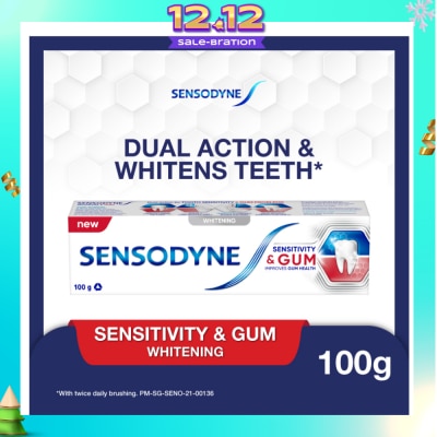 SENSODYNE Sensitive Teeth Oral Care Toothpaste Sensitivity and Gum Whitening (Dental Sensitivity Relief) 100g