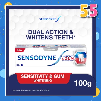 SENSODYNE Sensitive Teeth Oral Care Toothpaste Sensitivity and Gum Whitening (Dental Sensitivity Relief) 100g