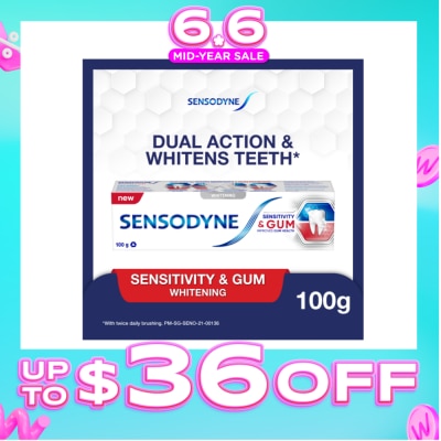 SENSODYNE - Sensitive Teeth Oral Care Toothpaste Sensitivity and Gum Whitening (Dental Sensitivity Relief) 100g