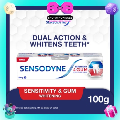 SENSODYNE - Sensitive Teeth Oral Care Toothpaste Sensitivity and Gum Whitening (Dental Sensitivity Relief) 100g
