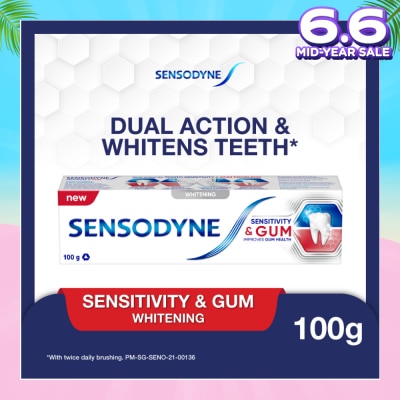 SENSODYNE Sensitive Teeth Oral Care Toothpaste Sensitivity and Gum Whitening (Dental Sensitivity Relief) 100g