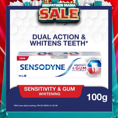 SENSODYNE - Sensitive Teeth Oral Care Toothpaste Sensitivity and Gum Whitening (Dental Sensitivity Relief) 100g