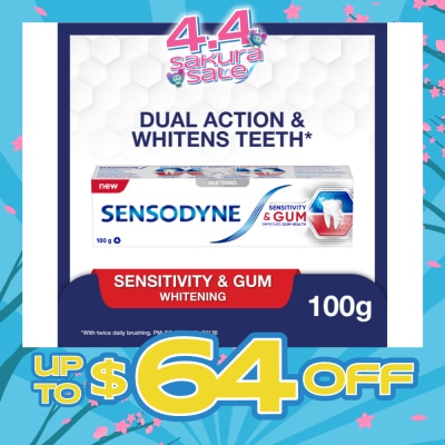 SENSODYNE - Sensitive Teeth Oral Care Toothpaste Sensitivity and Gum Whitening (Dental Sensitivity Relief) 100g