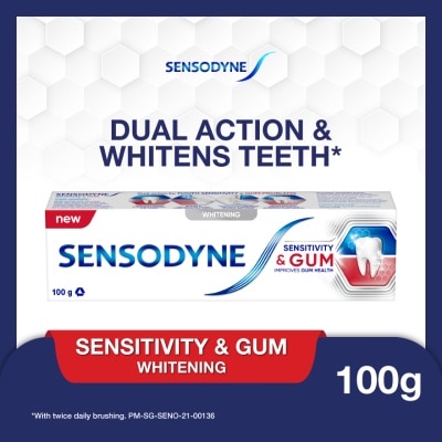 SENSODYNE Sensitive Teeth Oral Care Toothpaste Sensitivity and Gum Whitening (Dental Sensitivity Relief) 100g