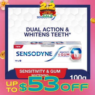 SENSODYNE Sensitive Teeth Oral Care Toothpaste Sensitivity and Gum Whitening (Dental Sensitivity Relief) 100g
