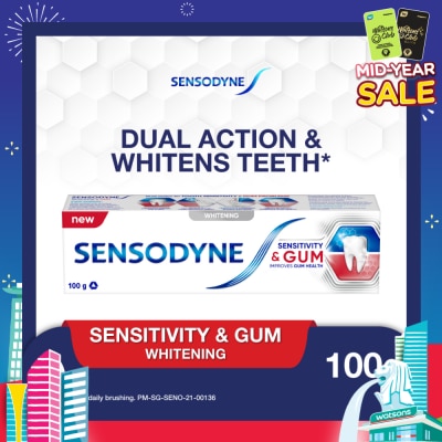 SENSODYNE Sensitive Teeth Oral Care Toothpaste Sensitivity and Gum Whitening (Dental Sensitivity Relief) 100g