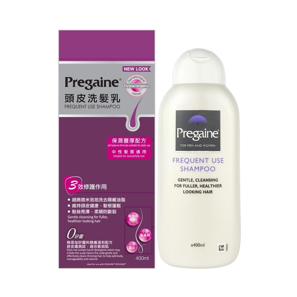 Frequent Use Thinning Hair Care Shampoo Silicone Free (For Normal or Oily Hair + Ideal For Use With Regaine) 400ml