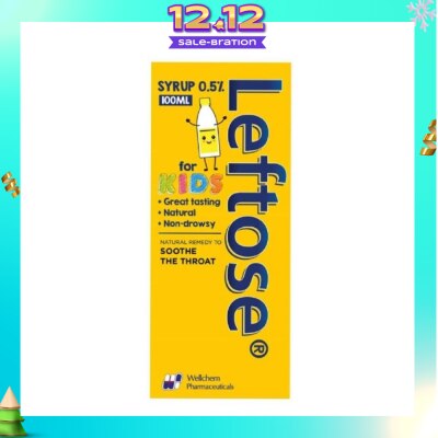 LEFTOSE Syrup 2-In-1 Remedy Dissolves Phlegm & Soothes Sore Throats 100ml