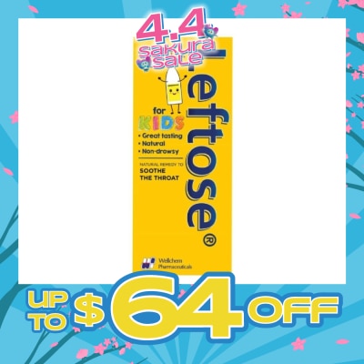 LEFTOSE - Syrup 2-In-1 Remedy Dissolves Phlegm & Soothes Sore Throats 100ml