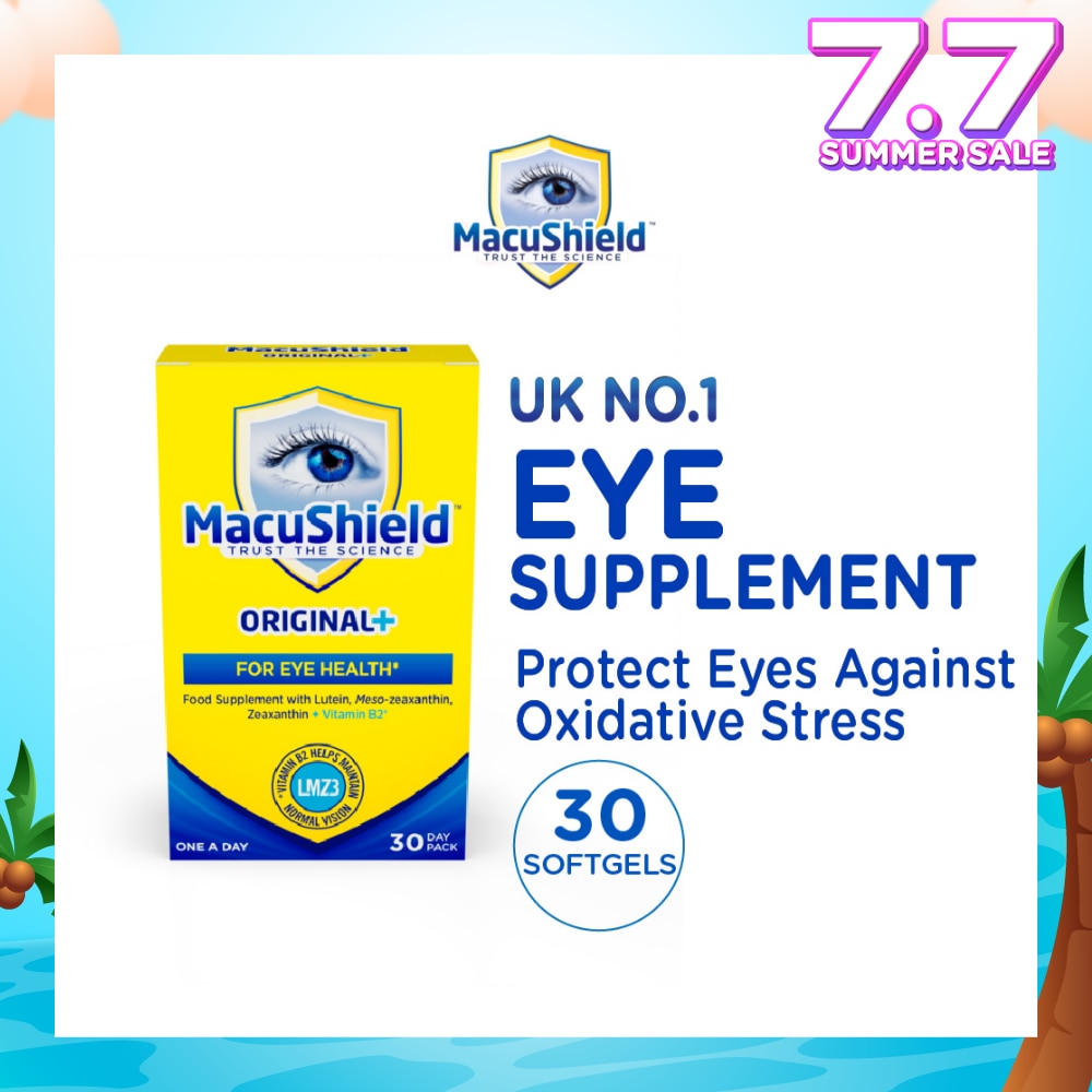 Original+ For Eye Health Softgel (To Supports Sharp Vision & Protect Eyes Against Oxidative Stress) 30s