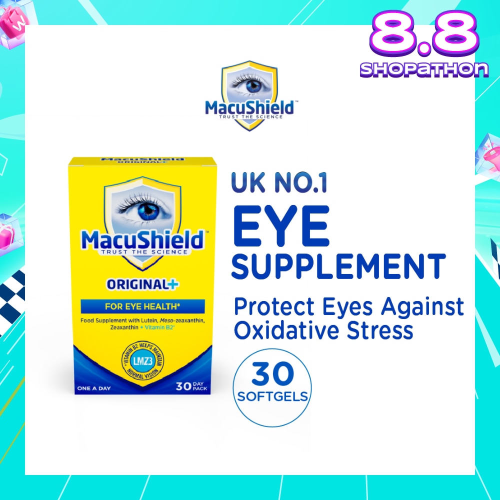 Original+ For Eye Health Softgel (To Supports Sharp Vision & Protect Eyes Against Oxidative Stress) 30s