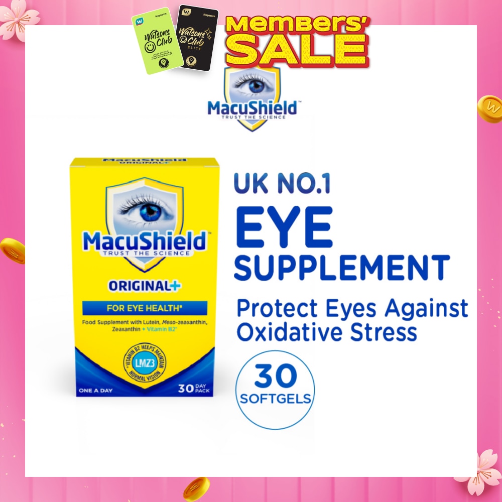 Original+ For Eye Health Softgel (To Supports Sharp Vision & Protect Eyes Against Oxidative Stress) 30s (Expiry: Jul`2026)