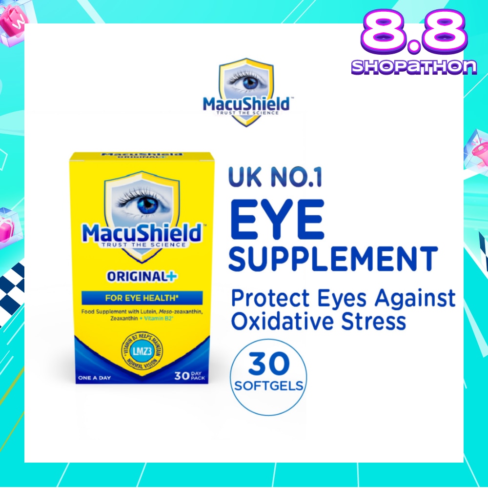 Original+ For Eye Health Softgel (To Supports Sharp Vision & Protect Eyes Against Oxidative Stress) 30s