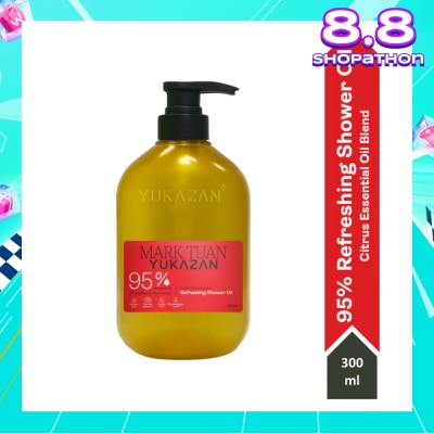YUKAZAN Mark Tuan 95% Refreshing Citrus Shower Oil (To Improve Rough & Dry Skin) 300ml