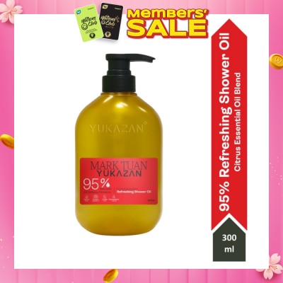 YUKAZAN Mark Tuan 95% Refreshing Citrus Shower Oil (To Improve Rough & Dry Skin) 300ml