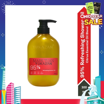 YUKAZAN Mark Tuan 95% Refreshing Citrus Shower Oil (To Improve Rough & Dry Skin) 300ml