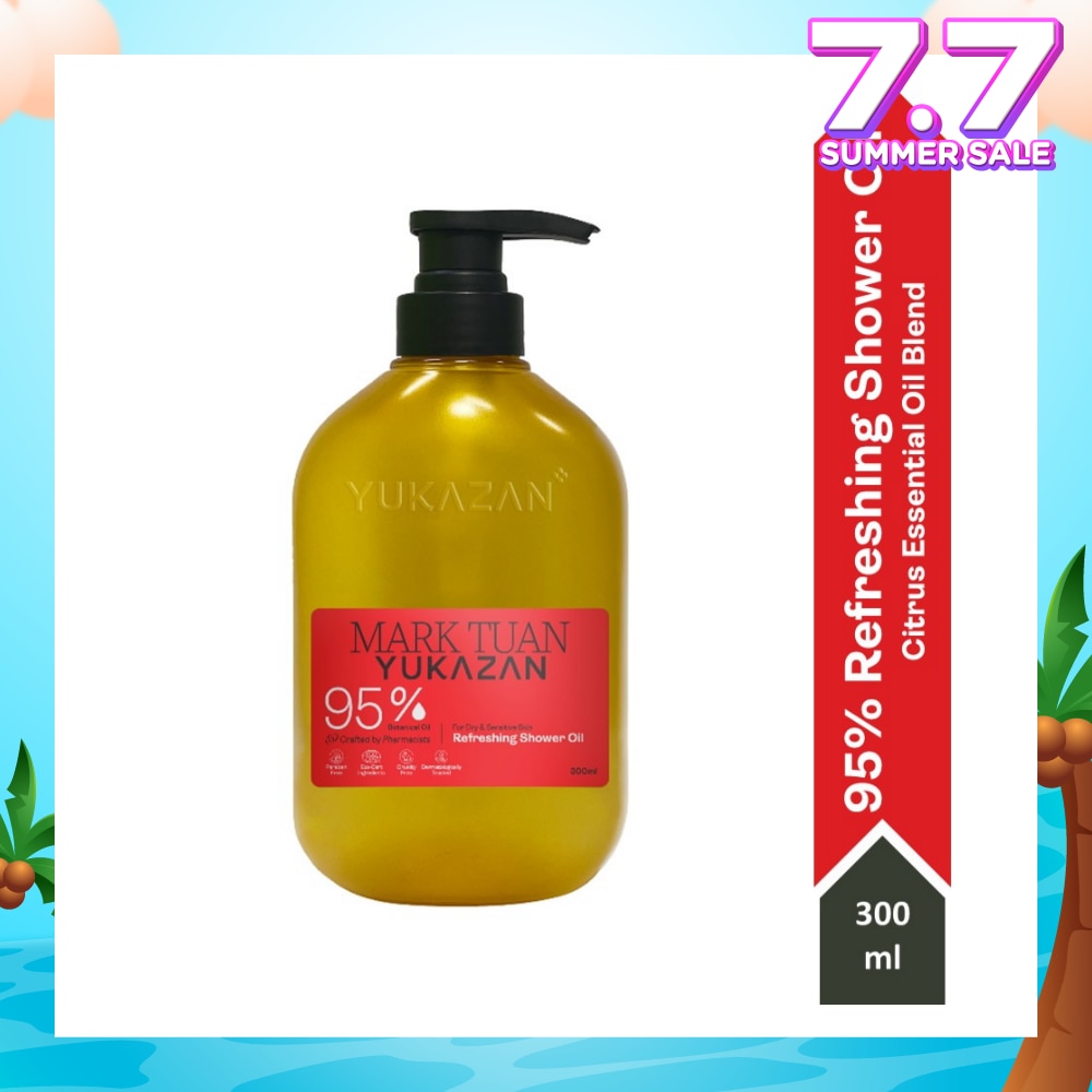 Mark Tuan 95% Refreshing Citrus Shower Oil (To Improve Rough & Dry Skin) 300ml