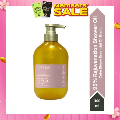 YUKAZAN 95% Rejuvenation Calm Ebony Shower Oil (To Improve Rough & Dry Skin) 300ml