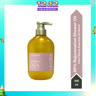 YUKAZAN 95% Rejuvenation Calm Ebony Shower Oil (To Improve Rough & Dry Skin) 300ml