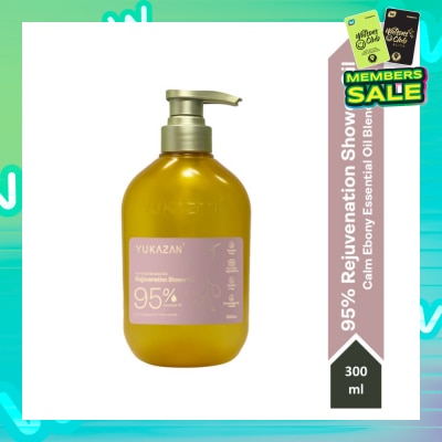 YUKAZAN 95% Rejuvenation Calm Ebony Shower Oil (To Improve Rough & Dry Skin) 300ml