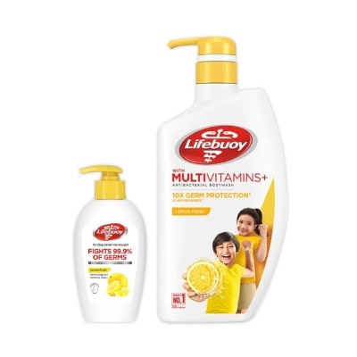 LIFEBUOY Refresh & Protect Body + Hand Wash Bundle Set 1s
