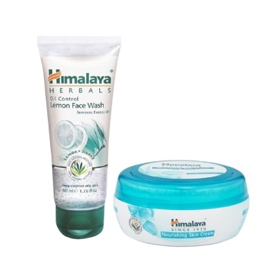 HIMALAYA Oil Control Facial Wash + Cream Bundle Set 1s