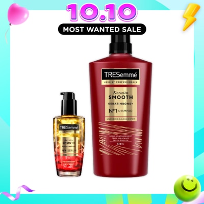 TRESEMME Keratin Smooth Shampoo + Serum Bundle Set 1s image