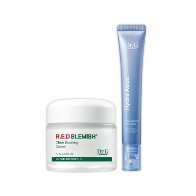 DR. G Hydra Aqua Retinol Eye Cream + R.E.D Soothing Cream Bundle Set 1s