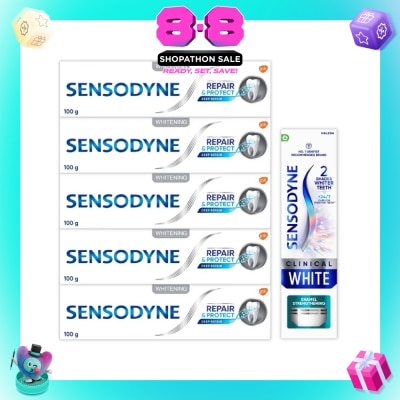 SENSODYNE - Deep Repair & Protect + Clinical White Enamel Toothpaste Bundle Set 1s