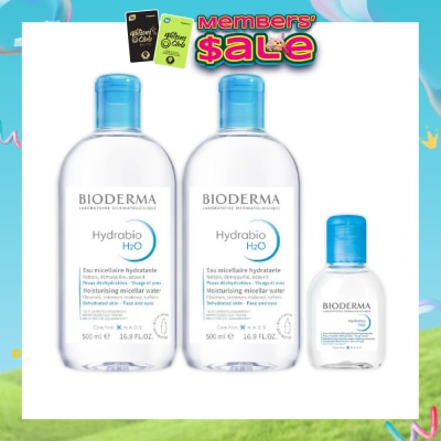 BIODERMA - Hydrabio H2O Moisturising Micellar Water Bundle Set 1s